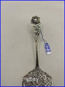 Antique German 835 Silver Pie or Cake Server Cherubs Angel Vintage Handcrafted