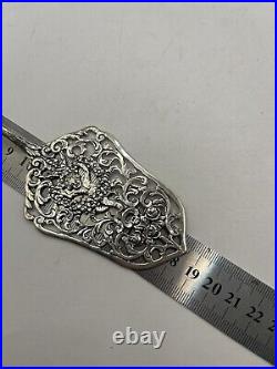 Antique German 835 Silver Pie or Cake Server Cherubs Angel Vintage Handcrafted