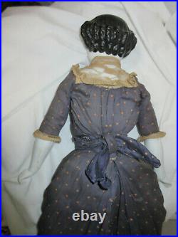 Antique German ABG Large China Head Doll in Original Costuming
