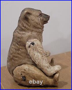 Antique German All-Bisque 4 Jointed Bear