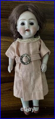 Antique German All Bisque Doll Glass Eyes Mold 150 Dress 7 IN Antique Doll Antique German All Bisque Doll Glass Eyes Mold 150 Dress 7 IN Antique Doll