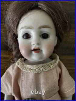 Antique German All Bisque Doll Glass Eyes Mold 150 Dress 7 IN Antique Doll Antique German All Bisque Doll Glass Eyes Mold 150 Dress 7 IN Antique Doll