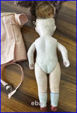 Antique German All Bisque Doll Glass Eyes Mold 150 Dress 7 IN Antique Doll Antique German All Bisque Doll Glass Eyes Mold 150 Dress 7 IN Antique Doll