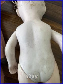 Antique German All Bisque Doll Glass Eyes Mold 150 Dress 7 IN Antique Doll Antique German All Bisque Doll Glass Eyes Mold 150 Dress 7 IN Antique Doll