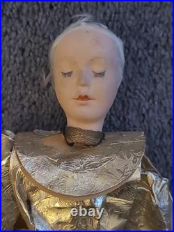 Antique German Angel Christmas Tree Topper 15 Vintage