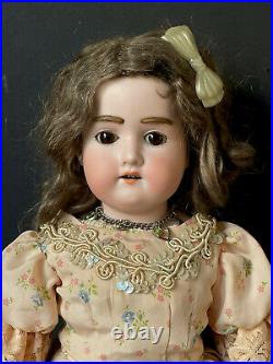 Antique German Armand Marseille 16 Florodora Doll Bisque Head Leather Body