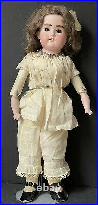 Antique German Armand Marseille 16 Florodora Doll Bisque Head Leather Body