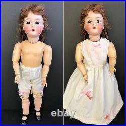 Antique German Armand Marseille Queen Louise Bisque Head Doll