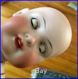 Antique German Bahr & Proschild Bisque Head Character doll 604 Glass Sleep Eyes