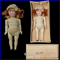 Antique German Bathing Beauty Walther & Sohn Bisque Doll in Orig Box