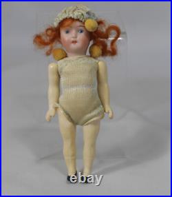 Antique German Bathing Beauty Walther & Sohn Bisque Doll in Orig Box