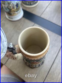 Antique German Beer Stein Musical With Lili Marleen