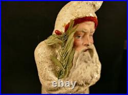 Antique German Belsnickel St. Nicholas Father Christmas 9 3/8 In. Mica Robe