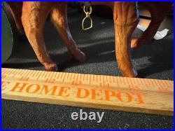 Antique German Belsnickel-Stamped in Sleigh withHorse staged Christmas Scene