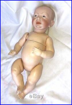 Antique German Bisque 100 Kammer Reinhardt Kaiser Character Baby Doll 13 Kr