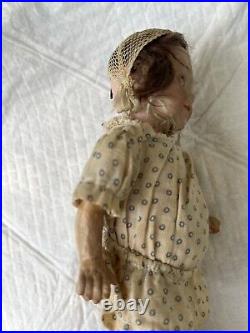 Antique German Bisque 323 Googly Doll Sleep Eyes All Original Very Sweet