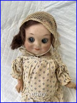 Antique German Bisque 323 Googly Doll Sleep Eyes All Original Very Sweet