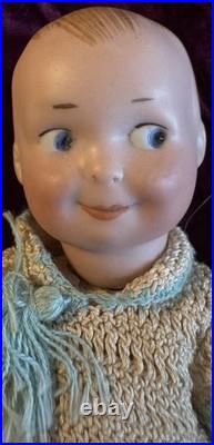 Antique German Bisque Armand Marseille Ptd Eye Googlie Toddler Doll Rare6 C1911