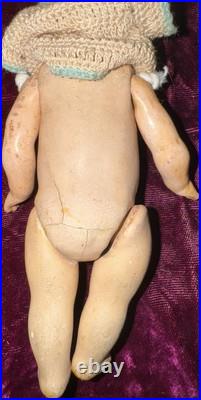 Antique German Bisque Armand Marseille Ptd Eye Googlie Toddler Doll Rare6 C1911