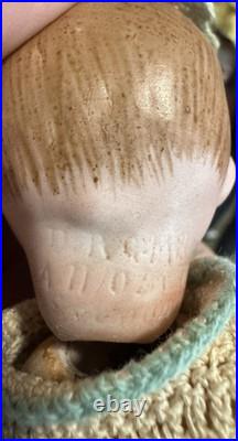 Antique German Bisque Armand Marseille Ptd Eye Googlie Toddler Doll Rare6 C1911