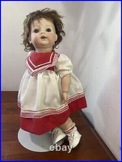 Antique German Bisque Character Baby Doll 18 K&R Simon Halbig 121