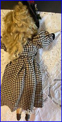 Antique German Bisque Closed Mouth Belton Doll C1890 With Human Hair Wig 18 Antique German Bisque Closed Mouth Belton Doll C1890 With Human Hair Wig 18