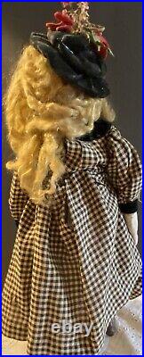 Antique German Bisque Closed Mouth Belton Doll C1890 With Human Hair Wig 18 Antique German Bisque Closed Mouth Belton Doll C1890 With Human Hair Wig 18