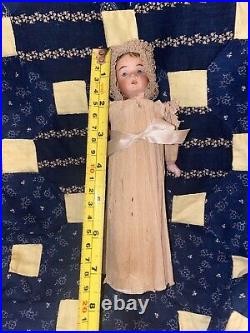 Antique German Bisque Crepe Paper Dress Doll Candy Container