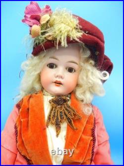 Antique German Bisque Doll 24 C. M. Bergmann 1916