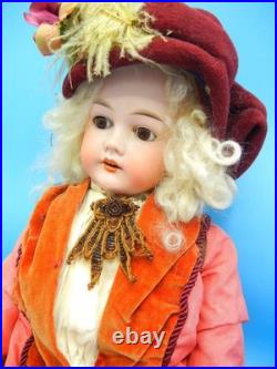 Antique German Bisque Doll 24 C. M. Bergmann 1916