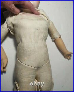 Antique German Bisque Doll 26 Shoulderhead Kestner 154 Dep