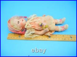 Antique German Bisque Doll 8.5 Gebruder Heubach #8192 Character Blue Sleep Eyes