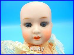 Antique German Bisque Doll 8.5 Gebruder Heubach #8192 Character Blue Sleep Eyes