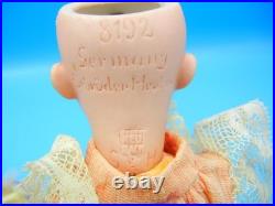 Antique German Bisque Doll 8.5 Gebruder Heubach #8192 Character Blue Sleep Eyes