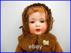 Antique German Bisque Doll Bruno Schmidt B/P Slant Hip Toddler 16.5