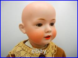 Antique German Bisque Doll Bruno Schmidt B/P Slant Hip Toddler 16.5