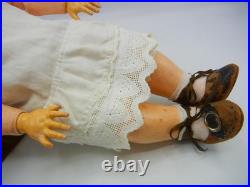 Antique German Bisque Doll Bruno Schmidt B/P Slant Hip Toddler 16.5