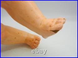 Antique German Bisque Doll Bruno Schmidt B/P Slant Hip Toddler 16.5