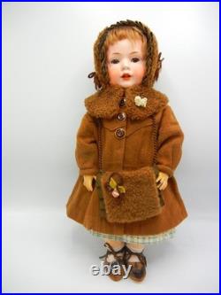 Antique German Bisque Doll Bruno Schmidt B/P Slant Hip Toddler 16.5
