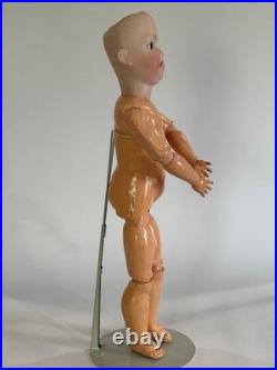 Antique German Bisque Doll CM Bergmann 1916 22 1/2