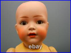 Antique German Bisque Doll Franz Schmidt Slant Hip Toddler #1295 Breather 15