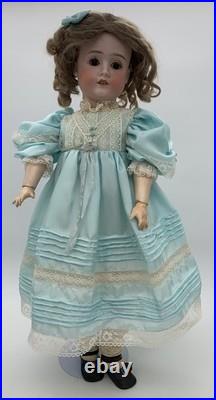 Antique German Bisque Doll Gebruder Kuhnlenz 24 Marked 63 Wood Composition Body