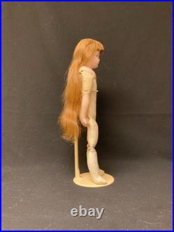 Antique German Bisque Doll on Leather Body with Closed Mouth, Gebruder Kuhnlenz