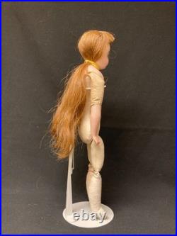 Antique German Bisque Doll on Leather Body with Closed Mouth, Gebruder Kuhnlenz