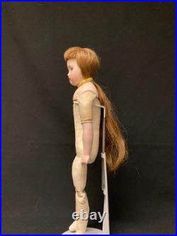 Antique German Bisque Doll on Leather Body with Closed Mouth, Gebruder Kuhnlenz