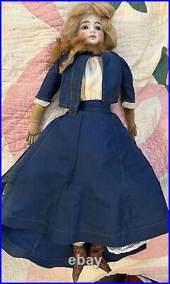 Antique German Bisque German Closed Mouth Fashion Lady Doll Perfect 20 Kling