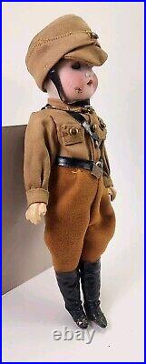 Antique German Bisque Head Child Soldier Military Uniform Doll 9 Antique German Bisque Head Child Soldier Military Uniform Doll 9