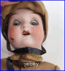 Antique German Bisque Head Child Soldier Military Uniform Doll 9 Antique German Bisque Head Child Soldier Military Uniform Doll 9