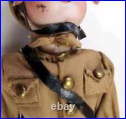 Antique German Bisque Head Child Soldier Military Uniform Doll 9 Antique German Bisque Head Child Soldier Military Uniform Doll 9