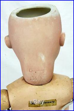 Antique German Bisque Head Doll 17